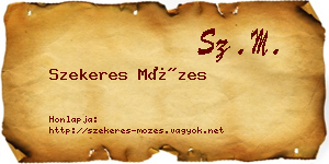 Szekeres Mózes névjegykártya
